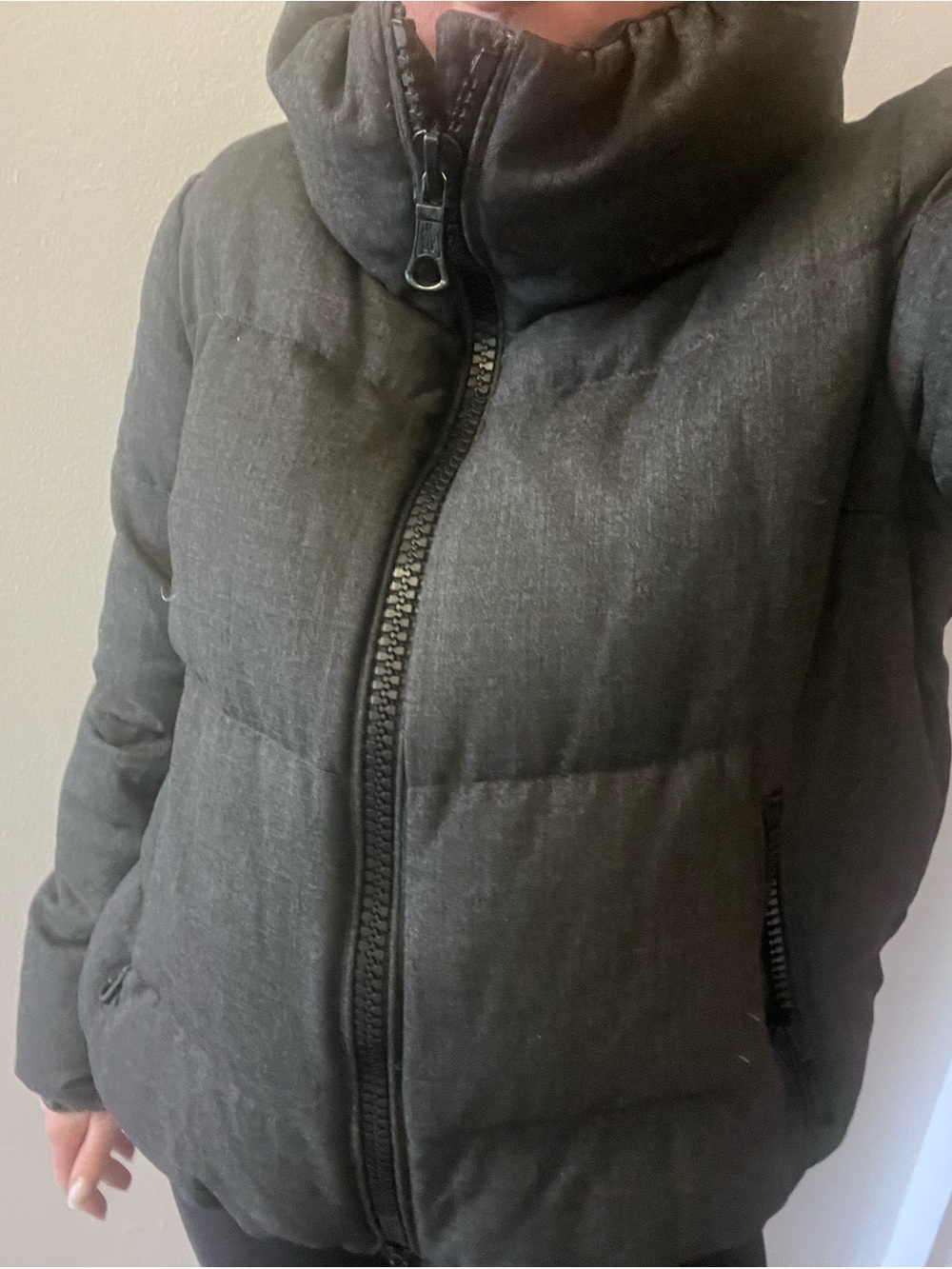 Moncler coat charcoal